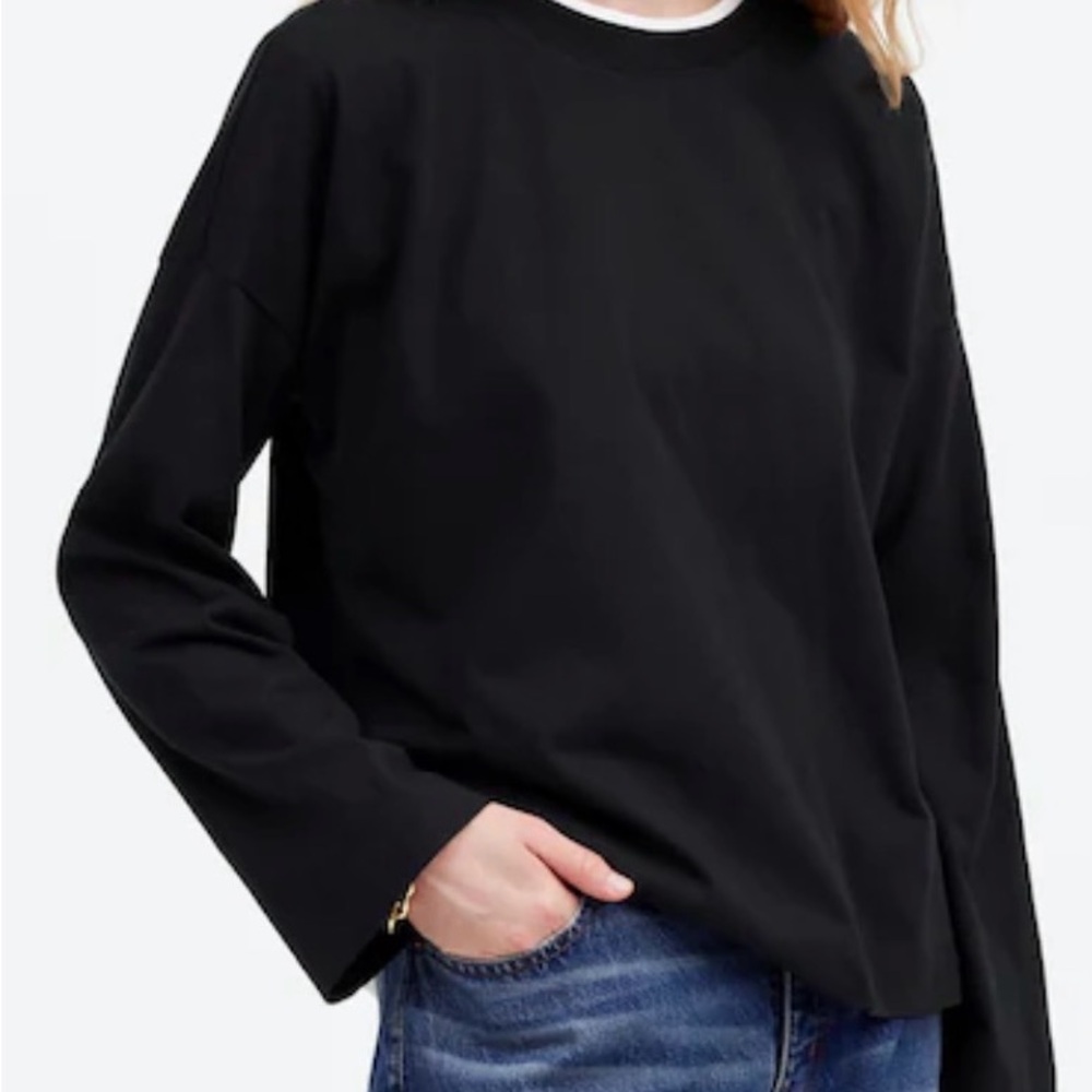 Madewell Easy Crewneck Long-Sleeve Tee